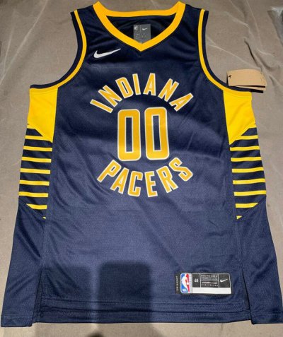 Maillot de Basket #00 Mathurin Indiana Pacers 22-23 Bleu Imprimé